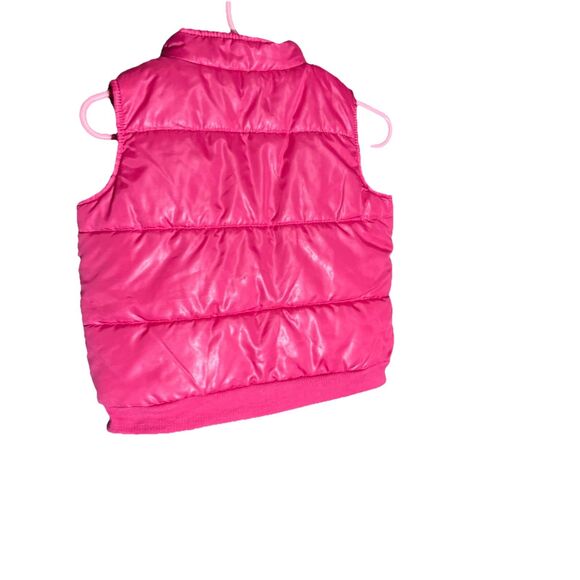 Kids Play Baby Girls Puffer Vest Jacket Full Zip Up Pink Ruffle accent 6-9 Month - Picture 5 of 10